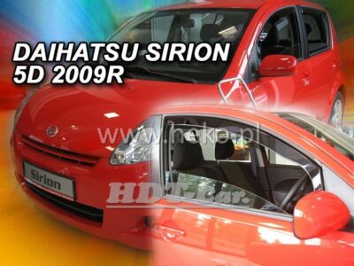 Deflektory - protiprievanové plexi Daihatsu Sirion 5D od 2005