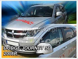 Deflektory - protiprievanové plexi Dodge Journey 5D od 2008