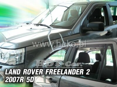 Deflektory - protiprievanové plexi Land Rover Freelander II 5D 2006 - 2014 (+zadné)
