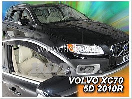 Deflektory - Protiprievanové plexi Volvo S80 od 2009