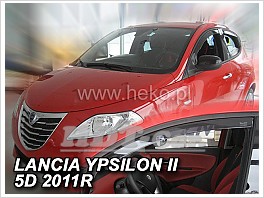 Deflektory - protiprievanové plexi Lancia Ypsilon II 5D od 2011