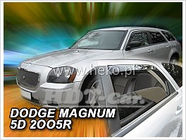 Deflektory - protiprievanové plexi Dodge Magnum 5D 2005 - 2008 (+zadné)