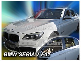 Deflektory - protiprievanové plexi BMW 7 F01 Sedan 4D 2008 - 2015 (+zadné)
