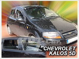 Deflektory - protiprievanové plexi Daewoo Kalos HTB 5D 2004 - 2008 (+zadné)