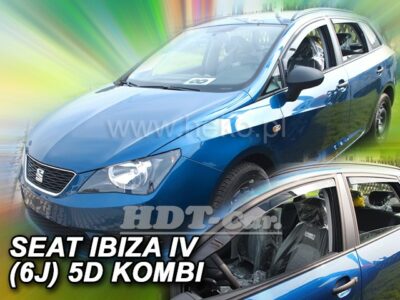 Deflektory - protiprievanové plexi Seat Ibiza (6J) Combi 5D 2008 - 2017 (+zadné)