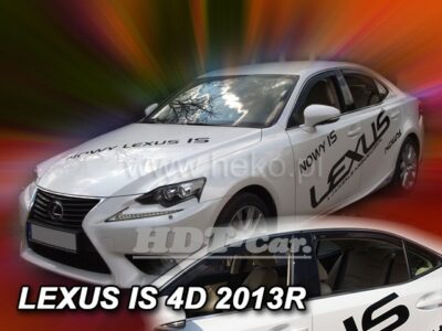 Deflektory - protiprievanové plexi Lexus IS III 4D od 2013 (+zadné)