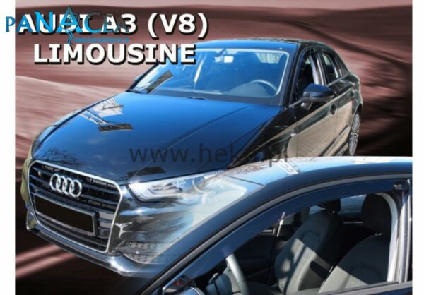 Deflektory - protiprievanové plexi Audi A3 Sportback, Sedan 2013 - 2020