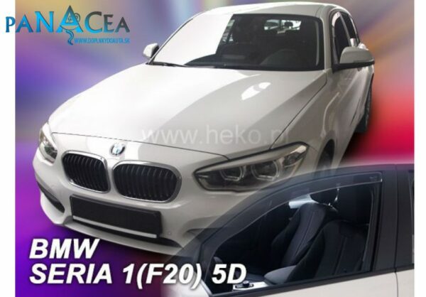 Deflektory - protiprievanové plexi BMW 1 F20 5D 2011 - 2019