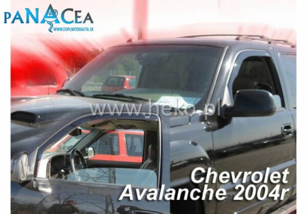 Deflektory - protiprievanové plexi Chevrolet Avalanche 4D 2002 - 2006