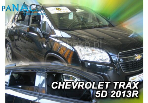 Deflektory - protiprievanové plexi Chevrolet Trax 5D od 2013 (+zadné)
