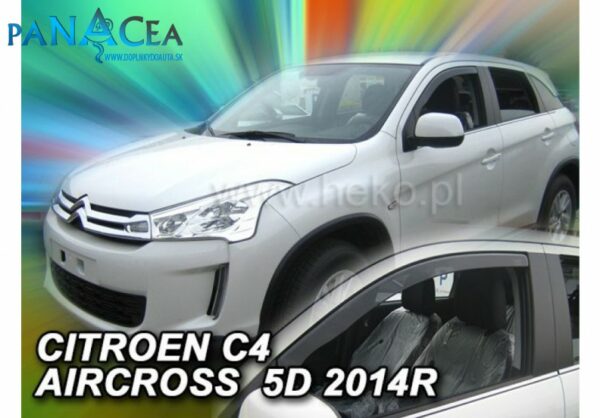 Deflektory - protiprievanové plexi Citroen C4 Aircross 5D 2012 - 2017