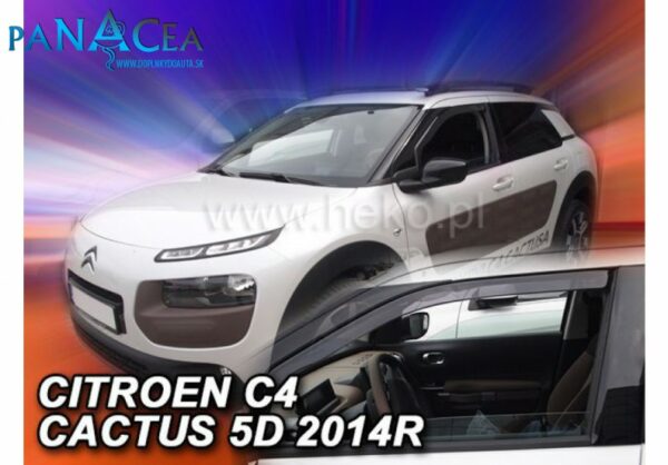 Deflektory - protiprievanové plexi Citroen C4 Cactus 5D od 2014