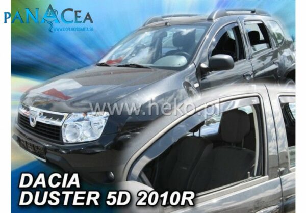 Deflektory - protiprievanové plexi Dacia Duster 5D 2010 - 2018