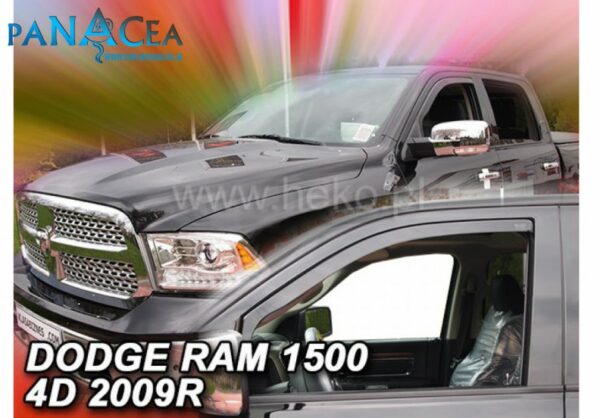 Deflektory - protiprievanové plexi Dodge Ram 4D od 2009