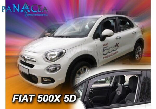 Deflektory - protiprievanové plexi Fiat 500X 5D od 2015