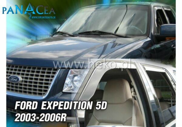 Deflektory - protiprievanové plexi Ford Expedition 5D 2003 - 2006