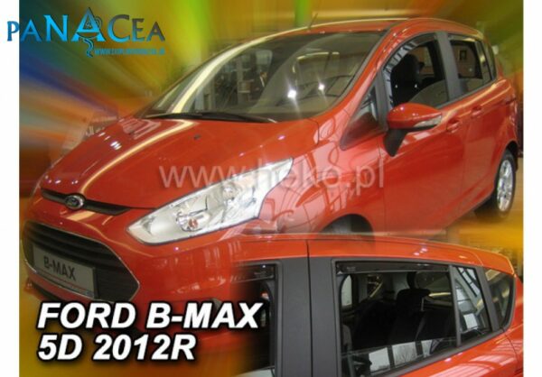 Deflektory - protiprievanové plexi Ford Focus B MAX 5D od 2012 (+zadné)