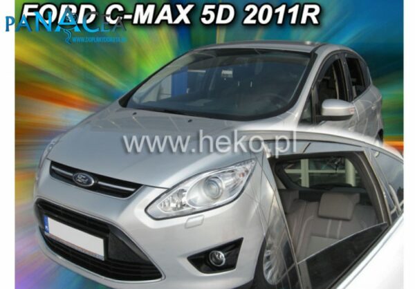 Deflektory - protiprievanové plexi Ford Grand C-MAX 5D od 2011 (+zadné)