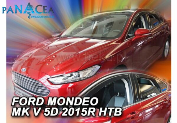 Deflektory - protiprievanové plexi Ford Mondeo HTB 5D od 2015 (+zadné)