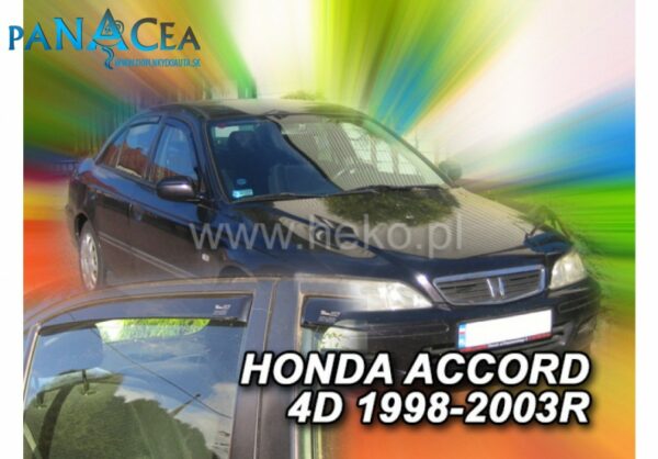 Deflektory - protiprievanové plexi Honda Accord CG 4D 1998 - 2003 (+zadné) Sedan