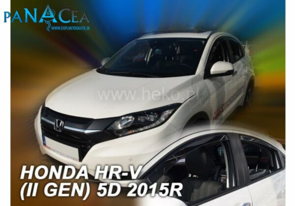 Deflektory - protiprievanové plexi Honda HR-V 5D 2015 - 2021 (+zadné)