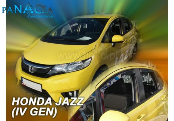Deflektory - protiprievanové plexi Honda Jazz 5D 2014 - 2020(+zadné)
