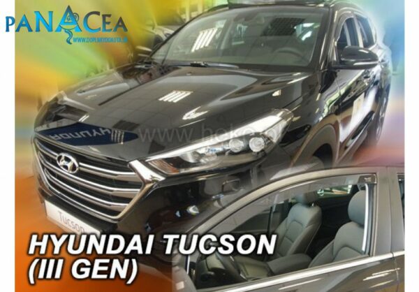 Deflektory - protiprievanové plexi Hyundai Tucson 5D 2015 - 2020