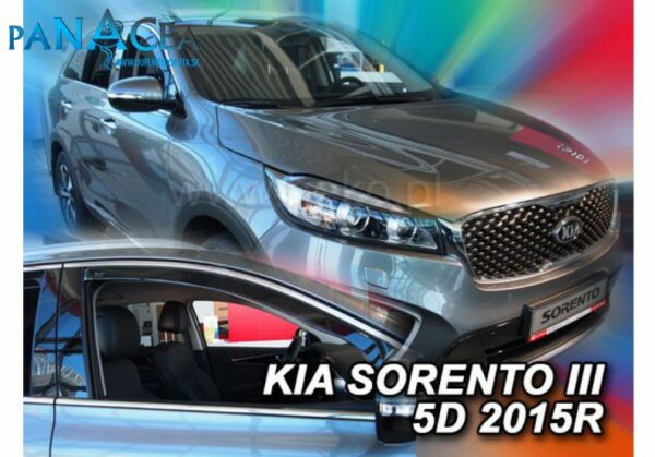 Deflektory - protiprievanové plexi Kia Sorento 5D 2015 - 2020