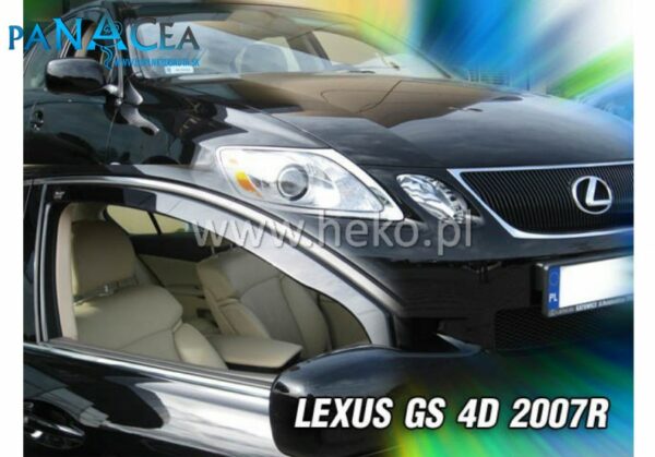 Deflektory - protiprievanové plexi Lexus GS od 2007