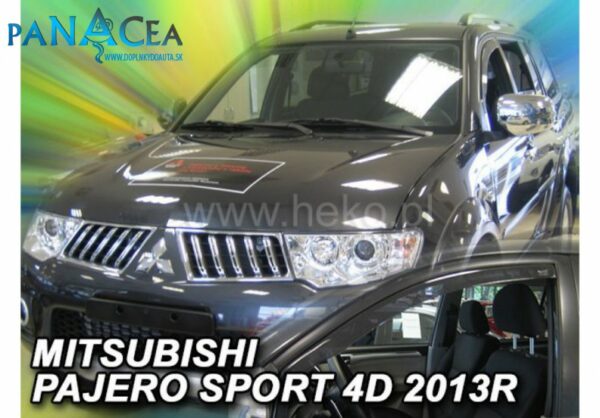 Deflektory - protiprievanové plexi Mitsubishi Pajero Sport 5D od 2013
