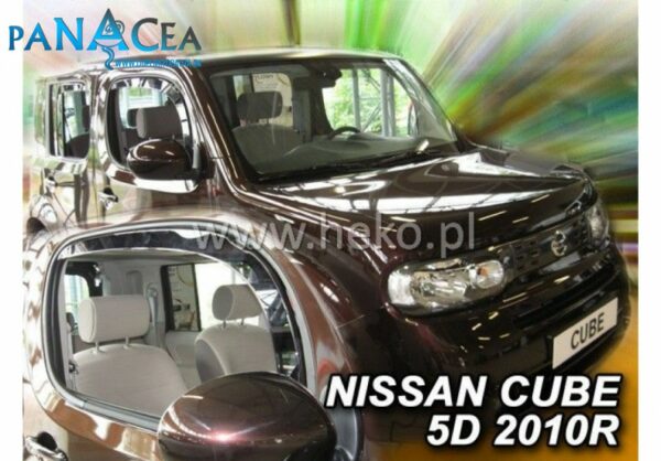 Deflektory - protiprievanové plexi Nissan Cube 5D od 2010