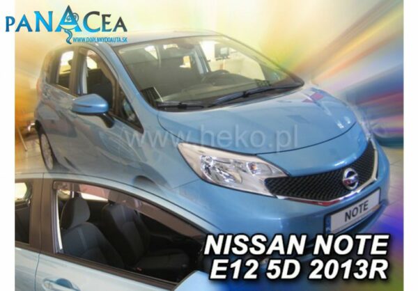 Deflektory - protiprievanové plexi Nissan Note II E12 od 2013
