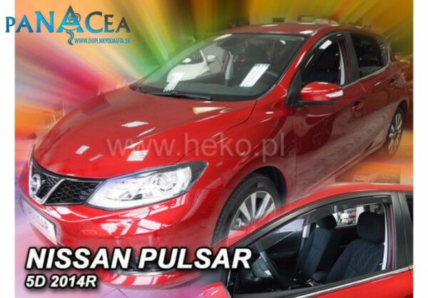 Deflektory - protiprievanové plexi Nissan Pulsar 5D od 2014