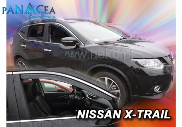 Deflektory - protiprievanové plexi Nissan X-Trail (T32) 5D 2013 - 2022