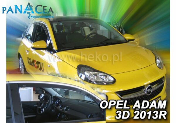 Deflektory - protiprievanové plexi Opel Adam 3D od 2013