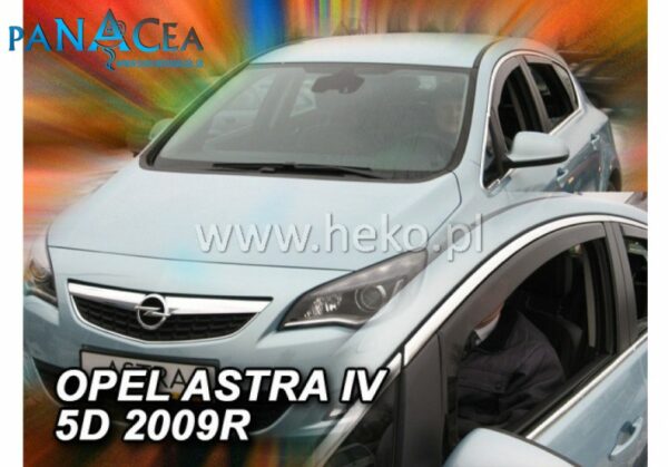 Deflektory - protiprievanové plexi Opel Astra J Sports Tourer 2011 - 2015 (+zadné)