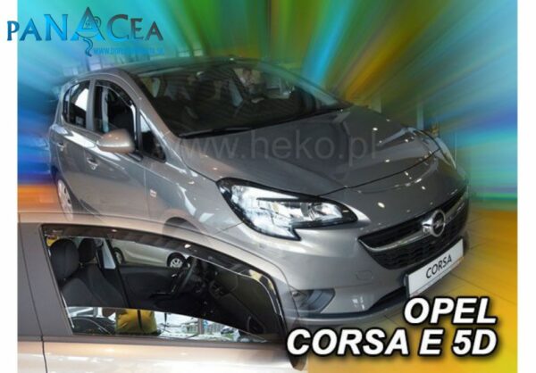 Deflektory - Protiprievanové plexi Opel Corsa E 5D 2014 - 2019