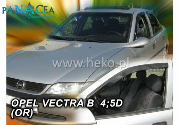Deflektory - Protiprievanové plexi Opel Vectra B  Sedan 1996 - 2002 (+zadné)