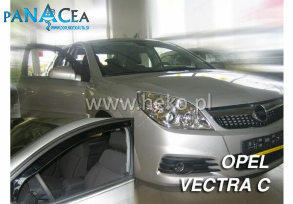 Deflektory - Protiprievanové plexi Opel Vectra C 4D od 2002