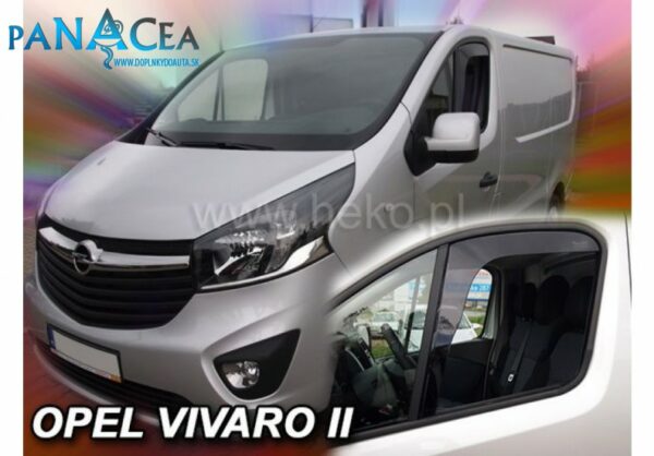 Deflektory - protiprievanové plexi Opel Vivaro II od 2014