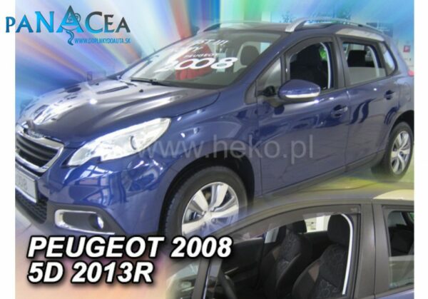 Deflektory - protiprievanové plexi Peugeot 2008  2013 - 2019