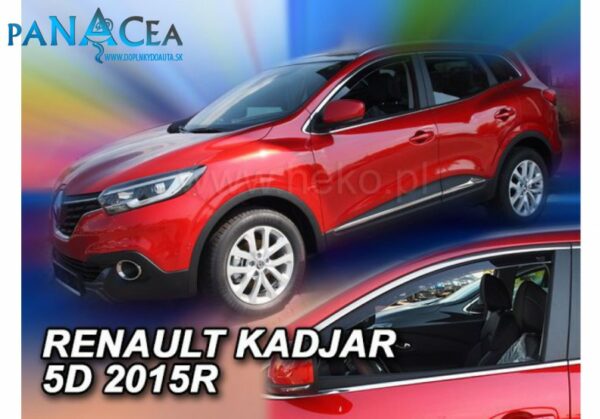 Deflektory - protiprievanové plexi Renault Kadjar 5D od 2015
