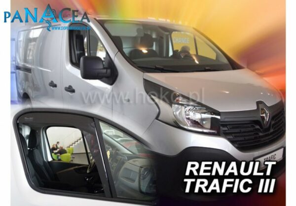 Deflektory - protiprievanové plexi Renault Trafic III 2D od 2014