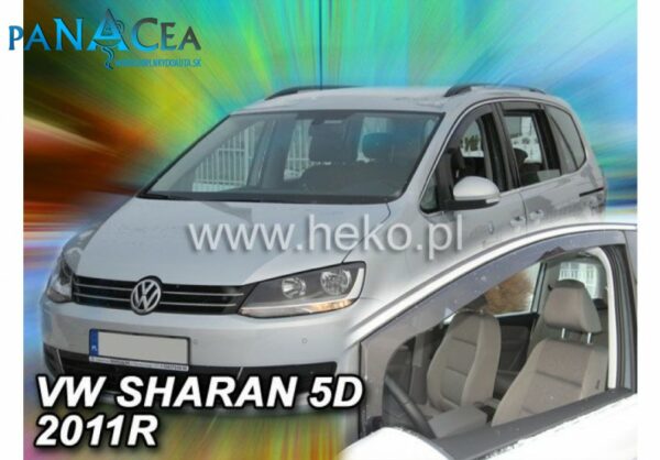 Deflektory - protiprievanové plexi Seat Alhambra 5D od 2010