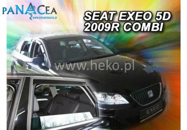 Deflektory - Protiprievanové plexi Seat Exeo Combi od 2009 (+zadné)