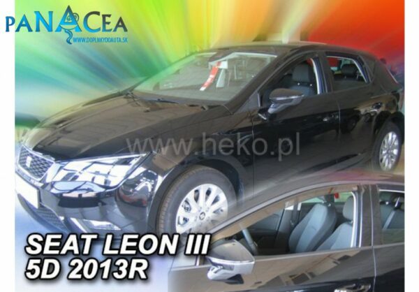 Deflektory - protiprievanové plexi Seat Leon ST 5D 2014 - 2020