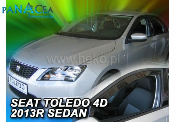 Deflektory - Protiprievanové plexi Seat Toledo 5D od 2013