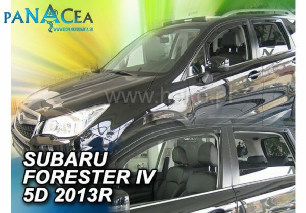 Deflektory - Protiprievanové plexi Subaru Forester IV 2013 - 2018(+zadné)