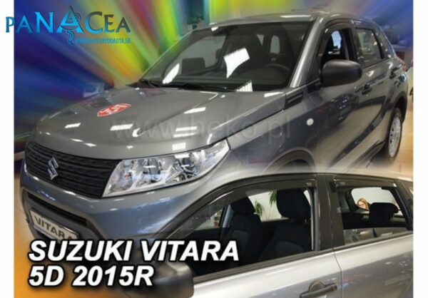 Deflektory - protiprievanové plexi Suzuki Vitara II od 2015 (+zadné)