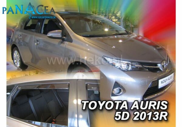 Deflektory - Protiprievanové plexi Toyota Auris 5D od 2013 (+zadné)